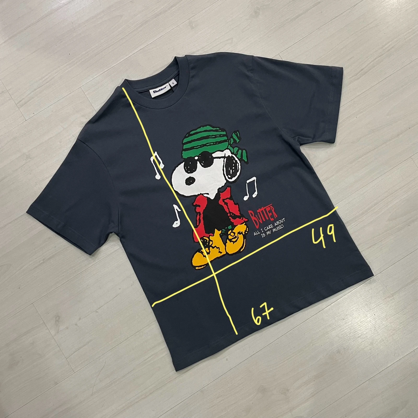 Camiseta Butter Goods - Music Tee (Slate) – photo 2